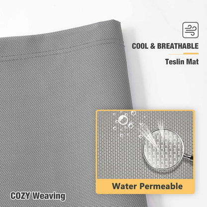 Veehoo Chew Proof Elevated Dog Bed - Cooling Raised Pet Cot - Silver Aluminum Frame and Durable
