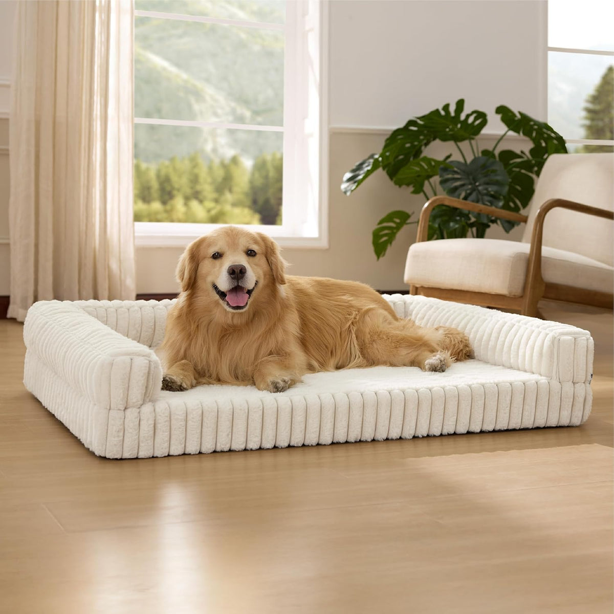 Bedsure Orthopedic Dog Beds for Extra Large Dogs, Waterproof Memory Foam XL Pet Bed with Sides