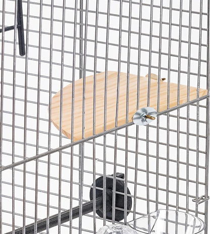 Bird Perch Platform Stand Wooden Parrot Perch Corner 6.7 Inches Fan Shape Playground Cage