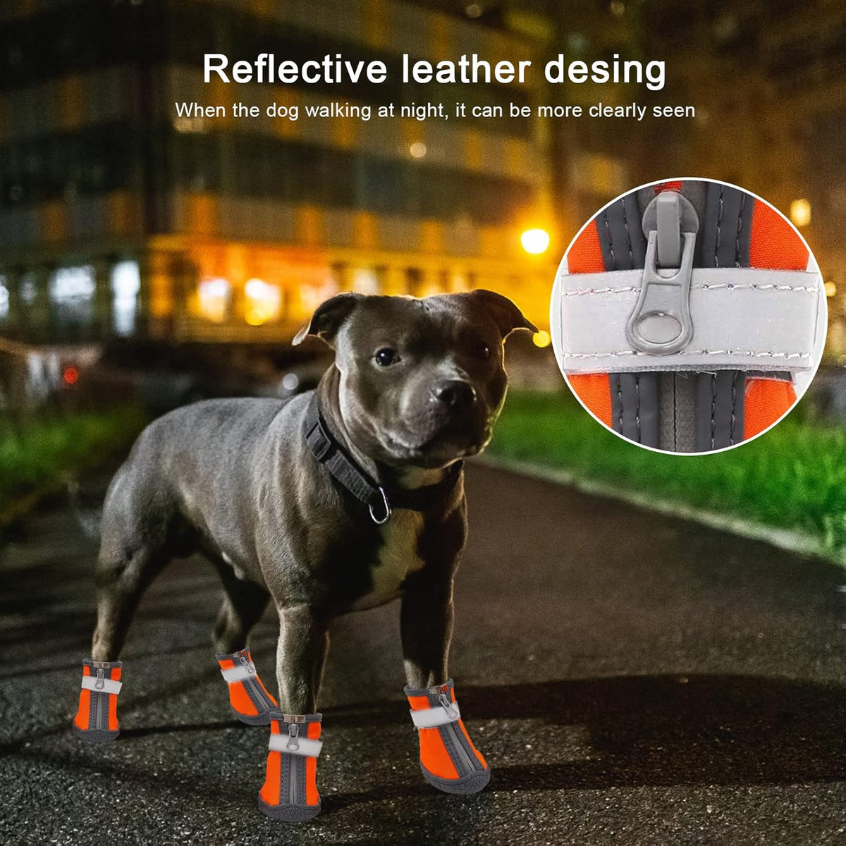 Dog Shoes for Small Dogs, Puppy Dog Boots & Paw Protector for Winter Snow Day, Summer Hot Pavement