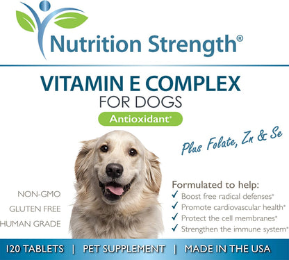 Vitamin E for Dogs, Promote Cardiovascular Health, Support Cell Membranes, Vitamin E Complex to