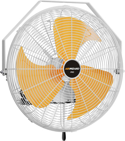 20 Inch Outdoor Wall Fan, 5800 CFM Waterproof Wall Mounted Fan Industrial Grade Metal Outdoor Fans