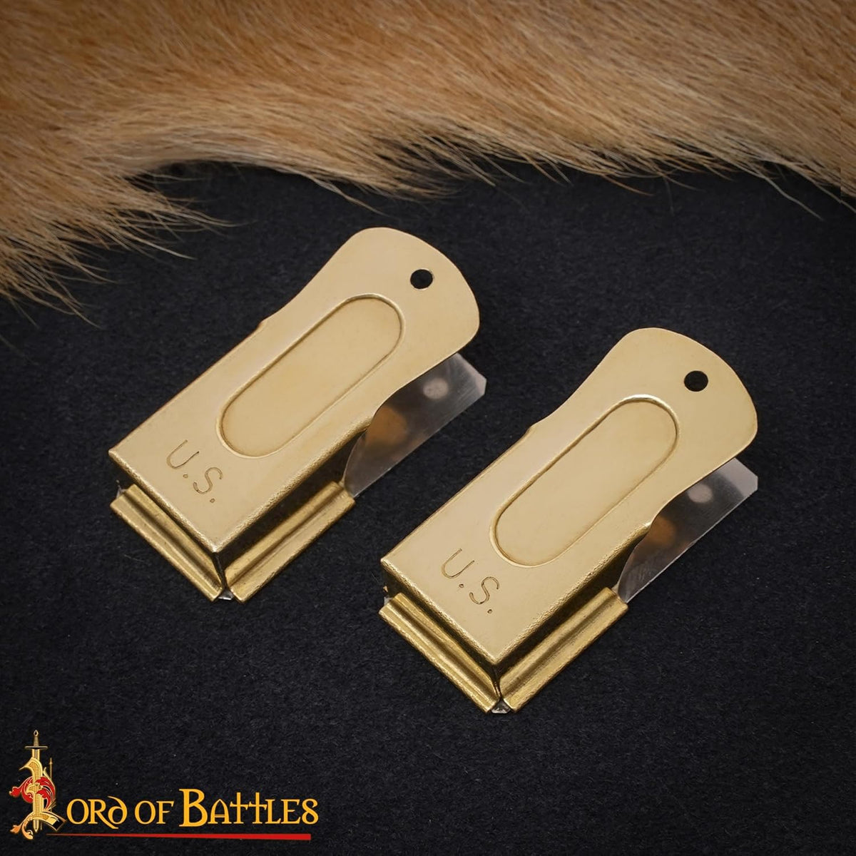 Lord of Battles Pack of 2 U.S. D-Day Paratrooper Brass Cricket Clicker – Historical Reenactment