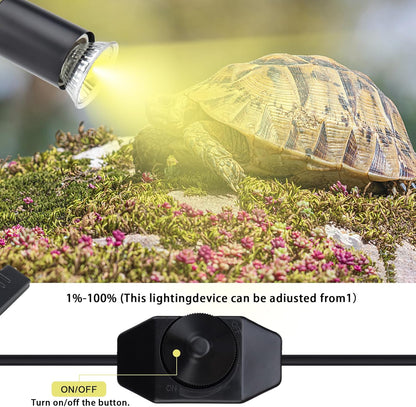 ReptileHeat Lamp The Adjustable Temperature and 360 ° Rotating Hose Crawlers Heating Lights, for