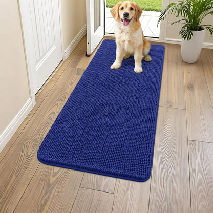 Smiry Dog Door Mat for Muddy Paws 59x24, Absorbs Moisture and Dirt Doormat, Non-Slip Washable Quick