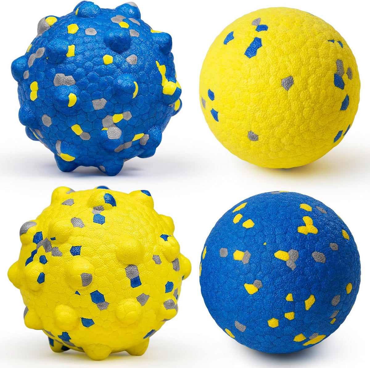 Dog Tennis Balls for Aggressive Chewers, Indestructible Durable Bouncy Interactive Toy for Dogs