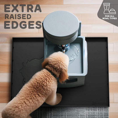 32x24x1” XL Dog Food Mat - All Purpose Under Sink Liner, Washer and Dryer Covers for The Top