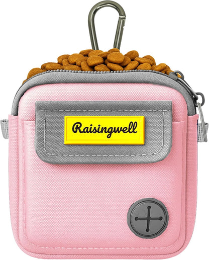 Dog Treat Pouch for Pet Walking and Training with Clicker Poop Bags and Three Bags Design Small