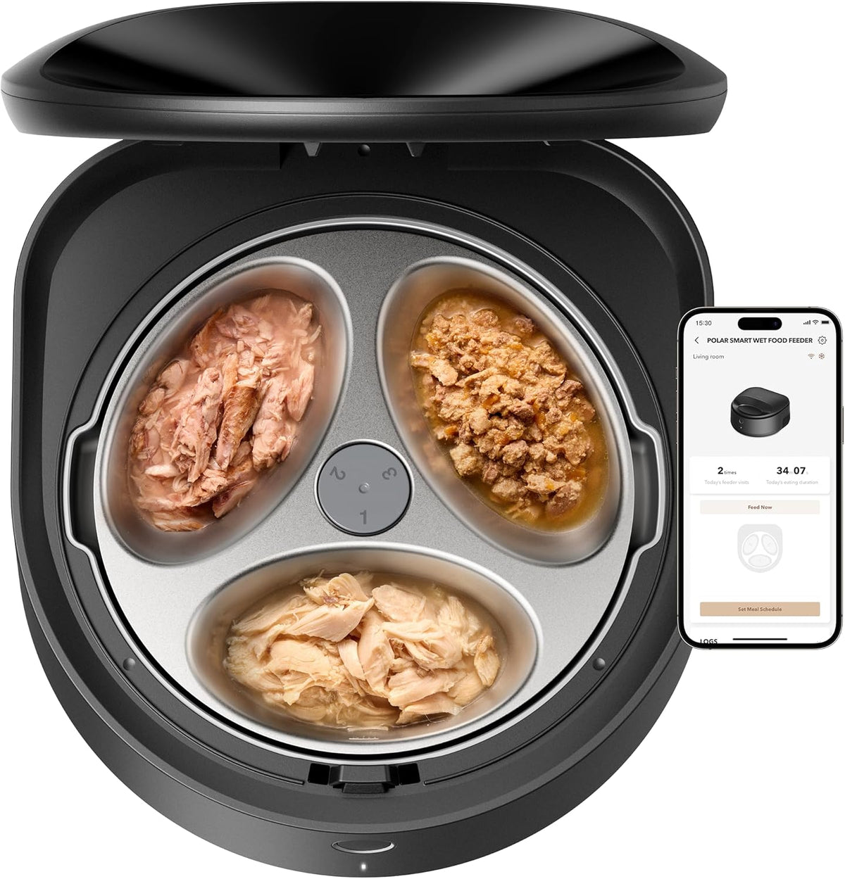 PETLIBRO Automatic Cat Feeder Wet Food with Stainless Steel Bowl, Refrigerated Auto Cat Feeder with