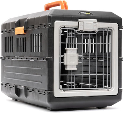 USA Pet Carrier & Crate 21'' - Premium Collapsible Design for Cats and Dogs - Portable Kennel for