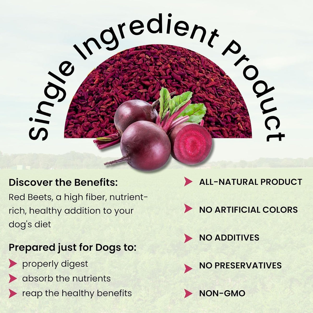 Olewo Original Red Beets for Dogs – Natural Dog Anti Itch, Dog Food Topper, Skin & Coat Support