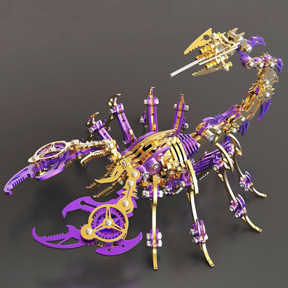 Scorpion 3D Metal Puzzles Kits for Adults Teens – 454 Pcs – Mechanical Assembly Models – 4 Hours to