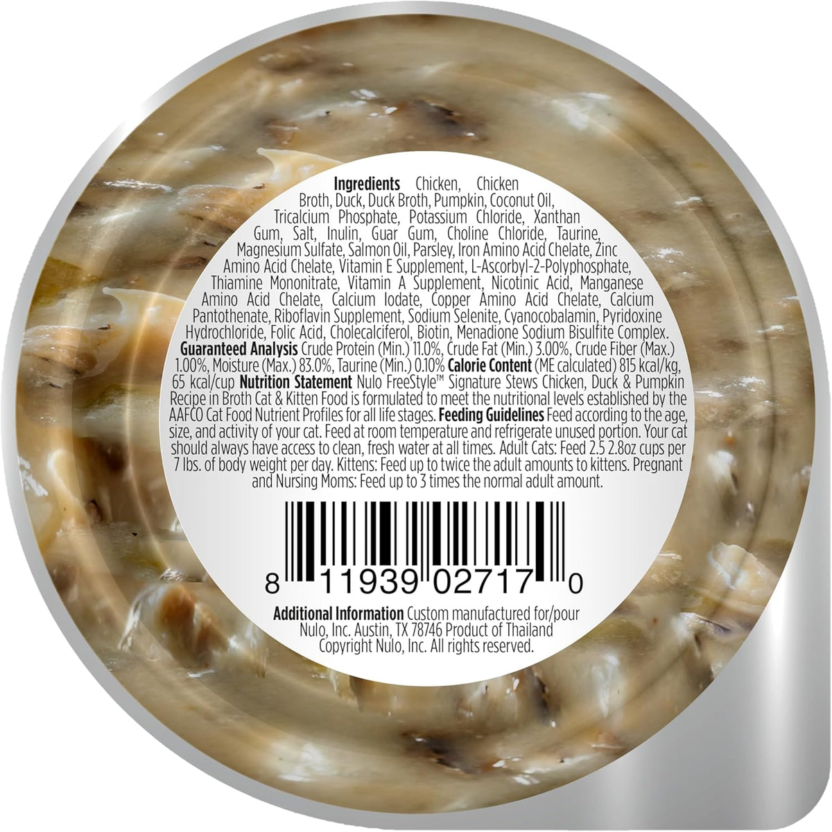 Nulo Freestyle Cat & Kitten Wet Cat Food Signature Stew, Premium All Natural Grain-Free Cat Food