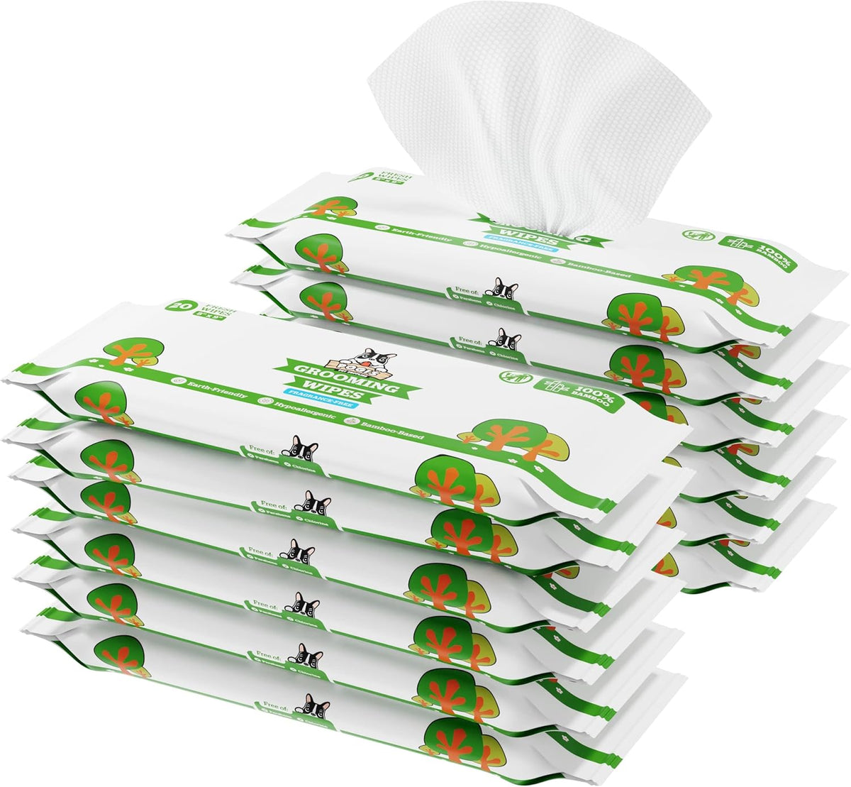 Pogi’s Dog Wipes Travel Packs – Hypoallergenic Pet Wipes for Paws, Body & Butt – Cleaning &