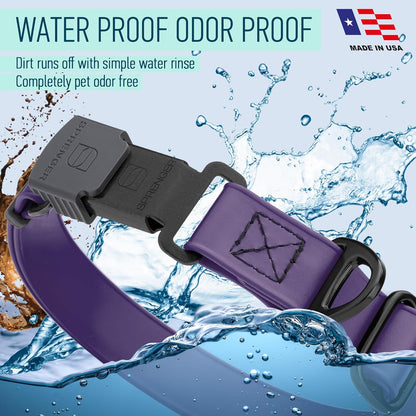 Dogline Biothane Waterproof Dog Collar with Herm Sprenger Stainless Steel Quick Release Buckle