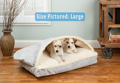 Snoozer Pet Products Luxury Rectangle Cozy Cave Dog Bed with Microsuede, Showdog Collection