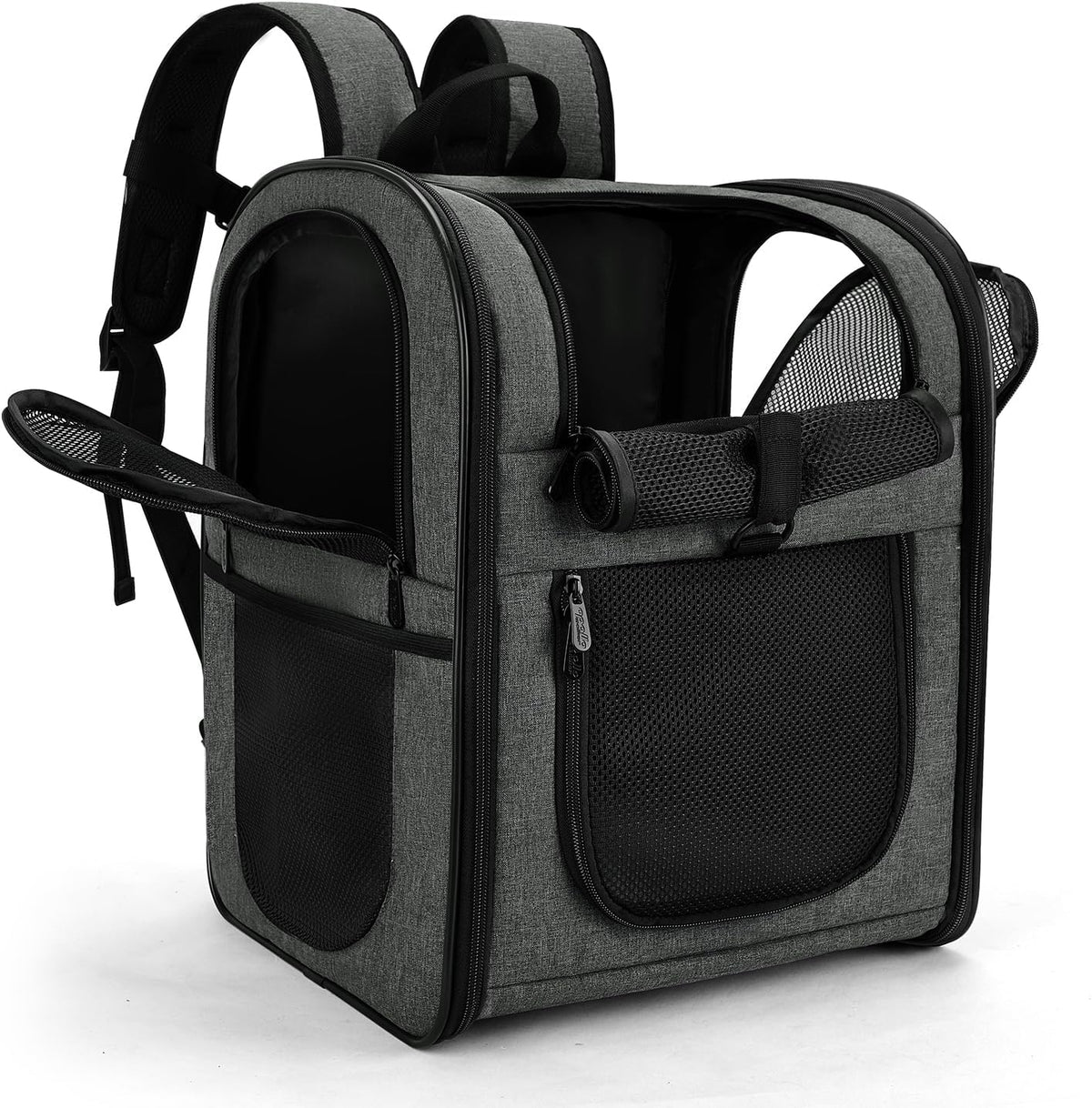 Apollo Walker Pet Carrier Backpack for 4-15lb Cats and Dogs, Puppies, Safety Features and Cushion