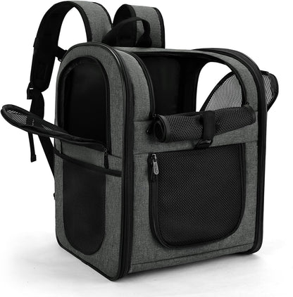 Apollo Walker Pet Carrier Backpack for 4-15lb Cats and Dogs, Puppies, Safety Features and Cushion
