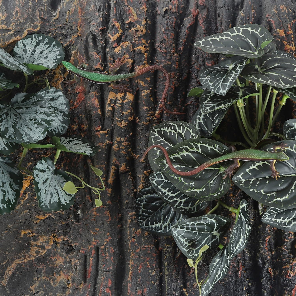 IBWell Fake Reptile Plants for Reptile Terrarium Plants, Reptile Plant Décor, Turtle Tank Plants