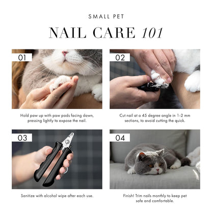 Tweezerman Small Nail Clippers for Dogs & Cats, Manual Professional Dog & Cat Nail Trimmer with