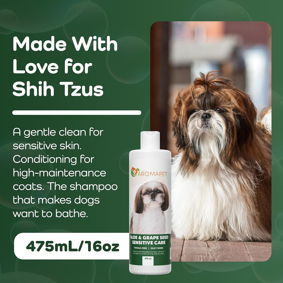 Sensitive Care -Tangle-Free-Silky Shine Softening and detangling Shampoo, Delicate Coat Clean &