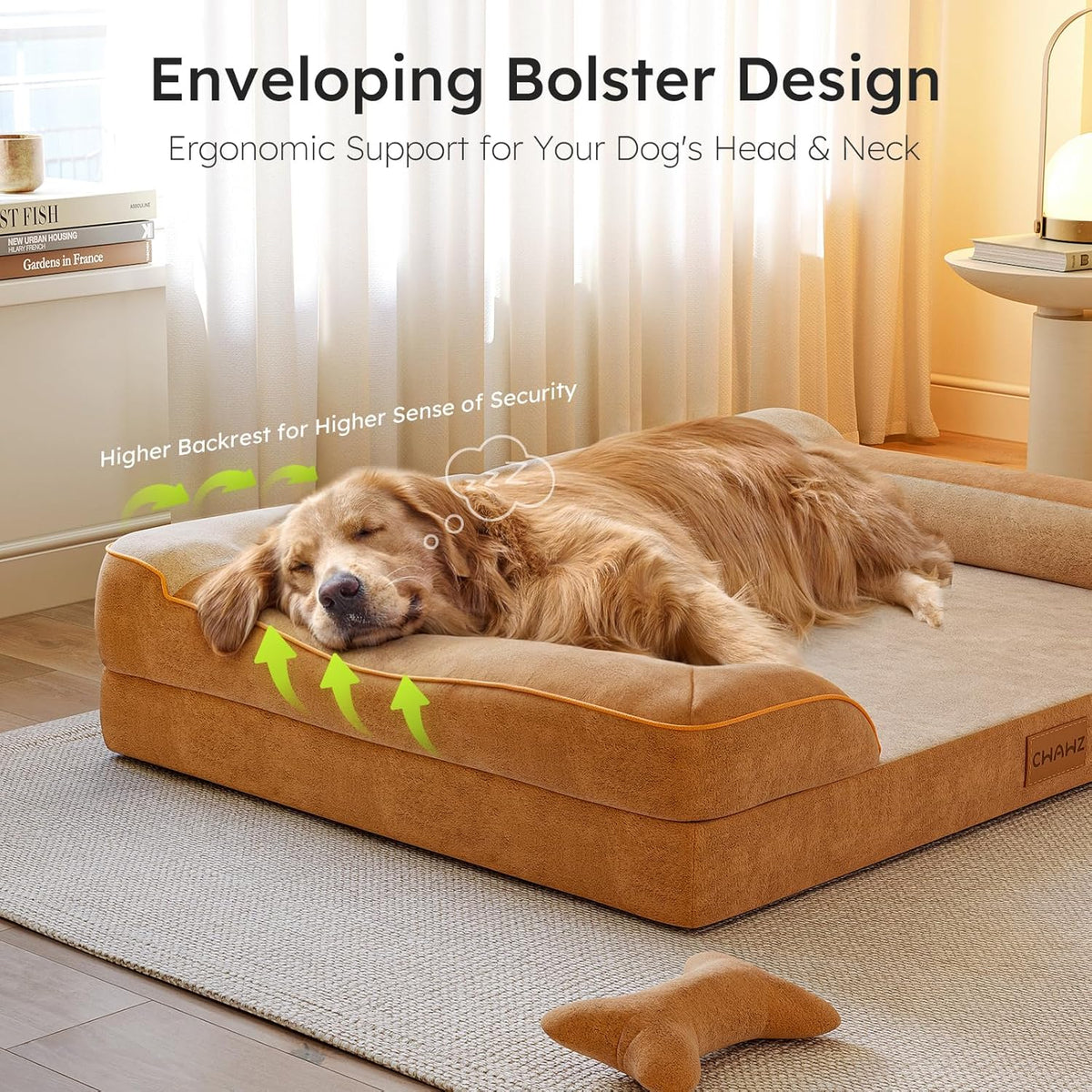 Extra Large Dog Bed, Orthopedic Dog Beds with Cooling Gel Memory Foam, Waterproof XL Pet Bed with