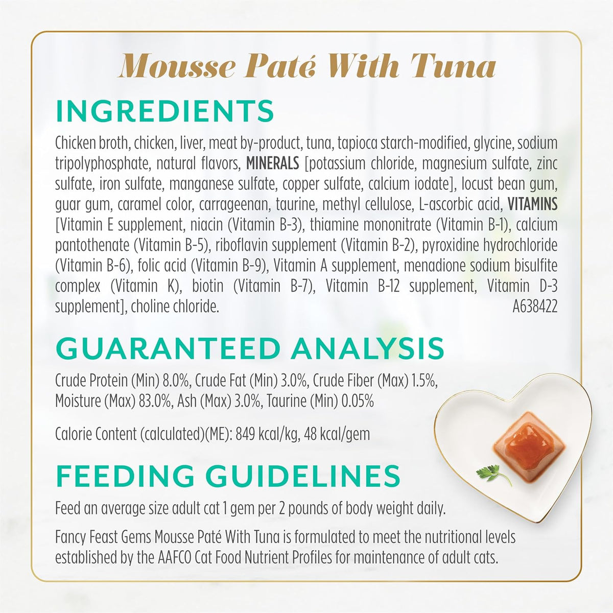 Fancy Feast Gems Pate Cat Food Mousse Salmon or Tuna and a Halo of Savory Gravy Wet Cat Food