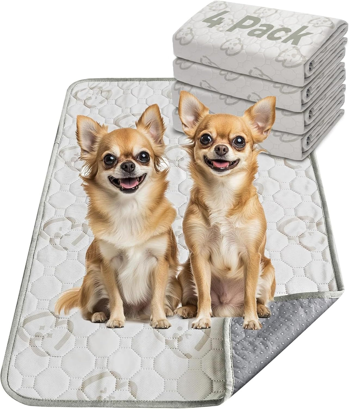 FXW Washable Pee Pads for Dogs, Puppy Pads with Super Absorbent, Specifically Designed for 24inch