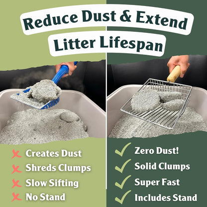 Sprinkle & Sweep Litter Box Deodorizer - Cat Litter Deodorizer Non Toxic and Safe for Kittens