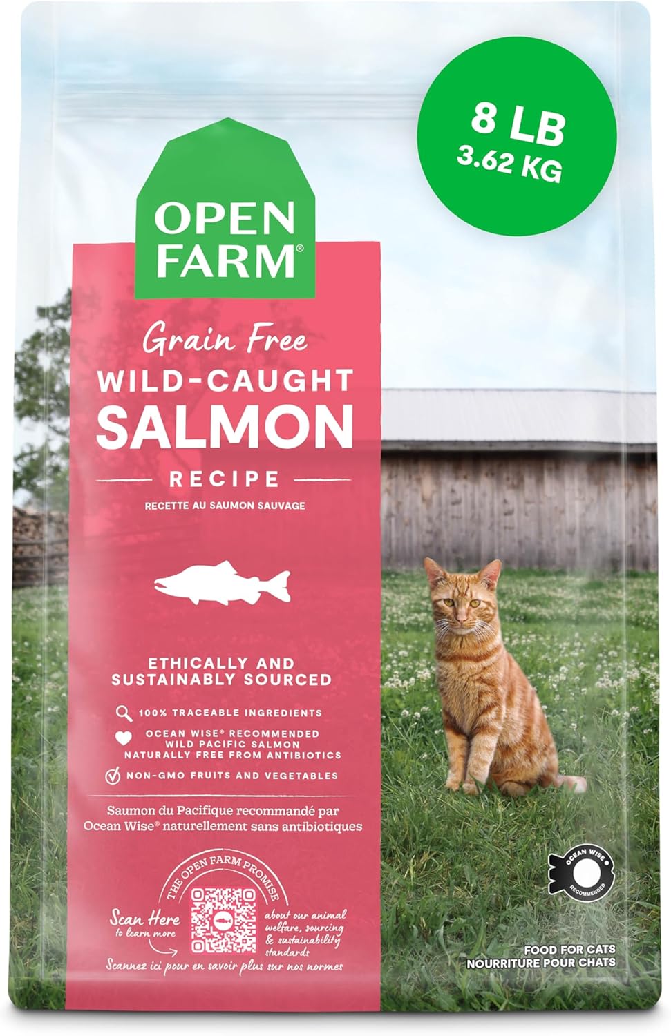 Open Farm, Grain Free Dry Cat Food, High-Protein Kibble for a Complete & Balanced Diet, Non-GMO