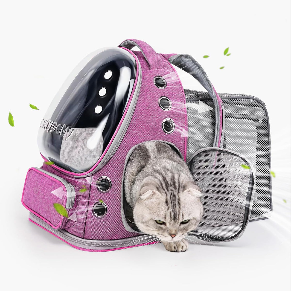 Expandable Cat Backpack,Cat Bubble Backpack Carrier for Carrying Cats, Pets and Small