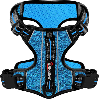 BARKBAY Dog Harness No Pull with ID Tag Pocket - Heavy Duty, Reflective, Easy Control for Large