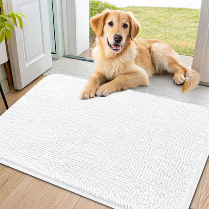 Smiry Dog Door Mat for Muddy Paws 36x24, Absorbs Moisture and Dirt Doormat, Non-Slip Washable Quick