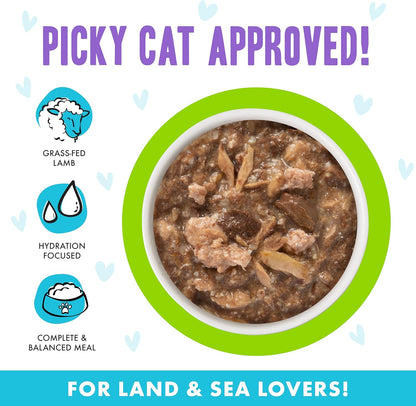 Weruva B.F.F. OMG - Best Feline Friend Oh My Gravy!, Shazaam! with Lamb & Tuna in Gravy Cat Food