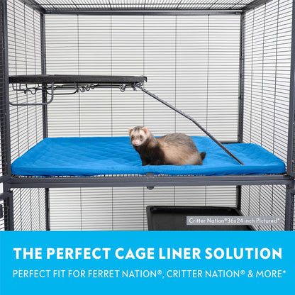 Paw Inspired Fitted Fleece Liner for Ferret Nation, Critter Nation Cage for Ferrets, Rats