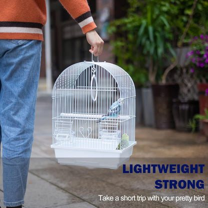 Small Bird Travel Cage - Lightweight Small Birds Starter Kit with Birdcages and Accessories Great