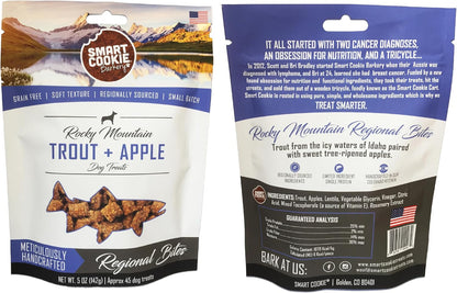Smart Cookie All Natural Soft Dog Treats - 5 Flavor Variety Pack (5oz Each) - Healthy Dog Treats