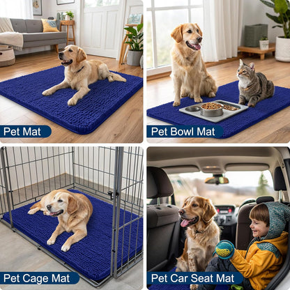 Smiry Dog Door Mat for Muddy Paws 59x24, Absorbs Moisture and Dirt Doormat, Non-Slip Washable Quick