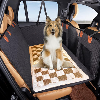 VClife Dog Bed Mat for Car Backseat Extender, Anti Slip Plaid Pet Bed Mat for Car Backseat