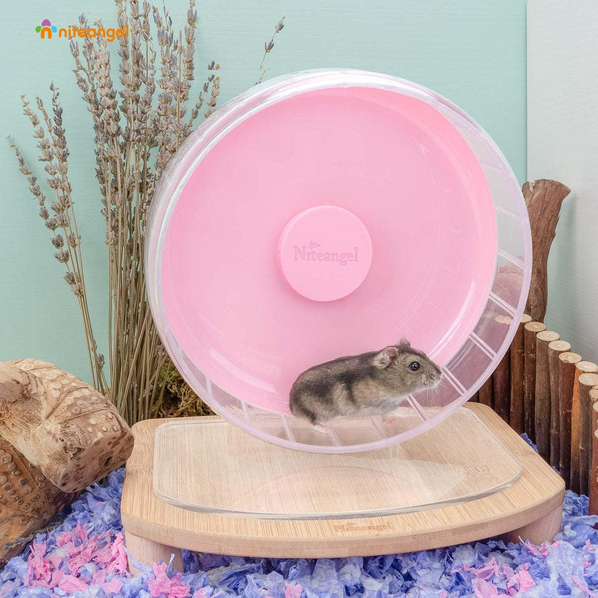 Niteangel Super-Silent Hamster Exercise Wheels: - Quiet Spinner Hamster Running Wheels with