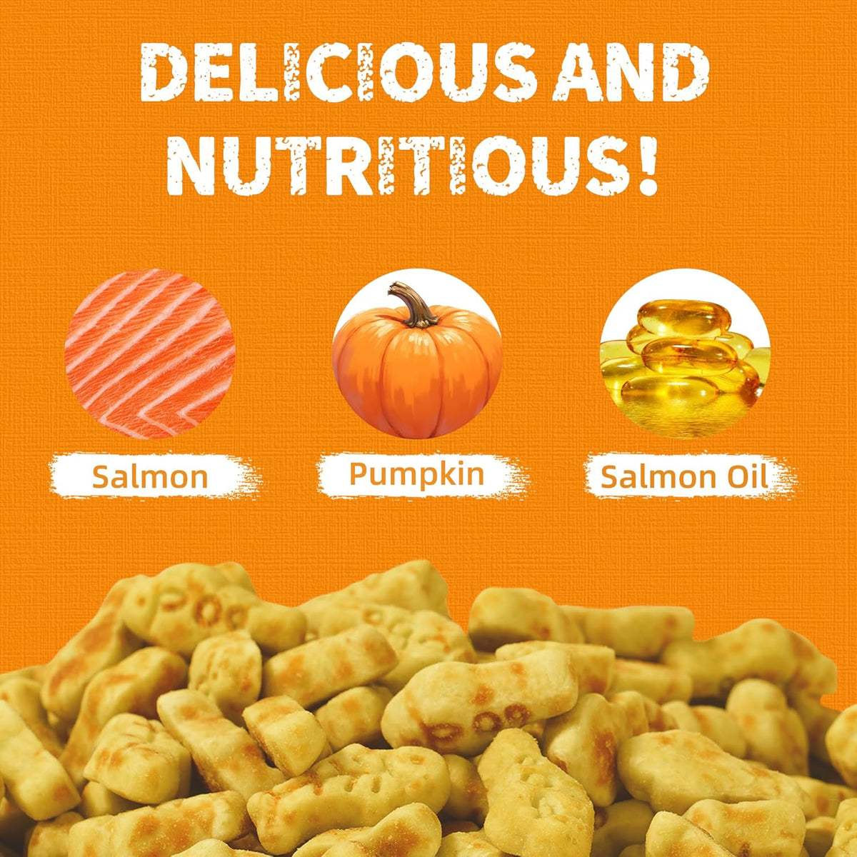 Just Try 13.4 OZ Pumpkin Cat Treats Cat Constipation Relief Hairball Control Healthy Salmon Snacks