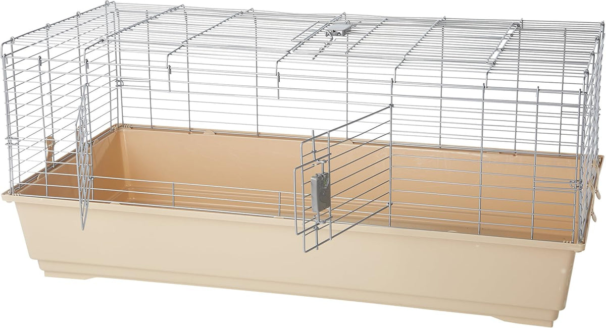 Amazon Basics Top Access Small Animal, Rabbit & Guinea Pig Cage, Ferret Cage Habitat With