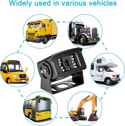 Bus Truck Vehicle Backup Cameras Wide View Angle cab cam Rearview Reverse Waterproof Night Vision 4