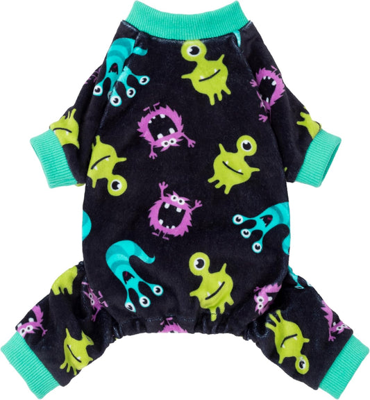 Fitwarm Cute Monster Halloween Dog Pajamas, Funny Costumes for Small Dogs Boy Girl, Festive Pet