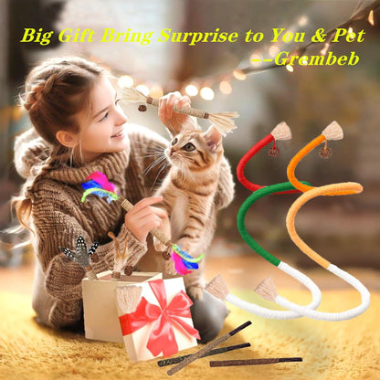 Cat Toys 12PCS Catnip Toy for Indoor Kitten Treat Cats Chew Stick for Dental Cleaning Teeth Kitten