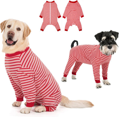 Yeapeeto Dog Onesie Surgery Recovery Suit for Large Medium Bodysuit Dogs Pajamas PJS Full Body for