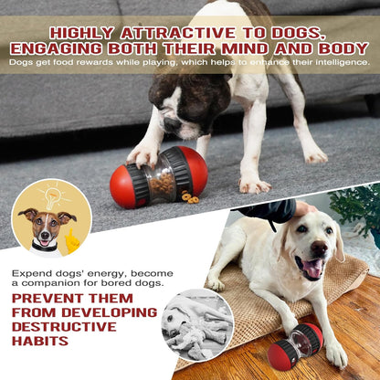 Dog Food Puzzle Toy Adjustable Treat Dispensing Food Dispenser Slow Feeder Bowls Puppy Enrichment