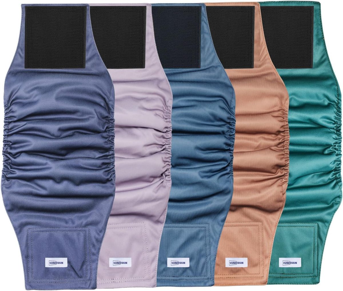 Reusable Dog Diapers Male, Premium Washable Belly Bands for Male Dogs Small, Pack of 5, High