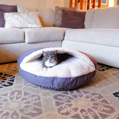 Snoozer Cozy Cave Dog Bed - Indoor Dog Bed with Cover Cave, Covered Calming Burrow for Medium &