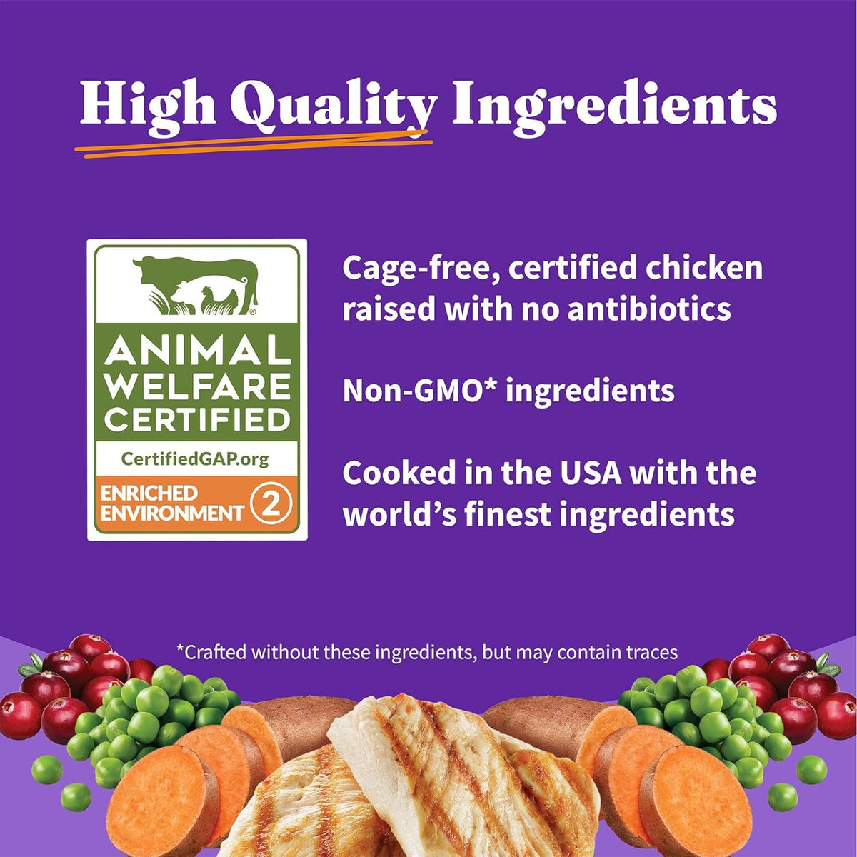 Halo Holistic Cage Free Chicken Cat Food, Grain Free Dry Cat Food, For Healthy Weight Support